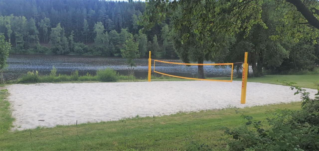 Holzhaus Am See Mit Panoramablick Trausnitz Eksteriør billede